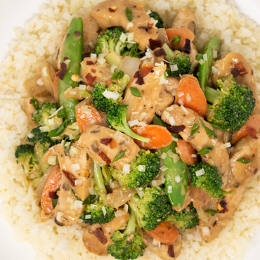 Lemongrass Chicken Cauliflower Rice Stir Fry