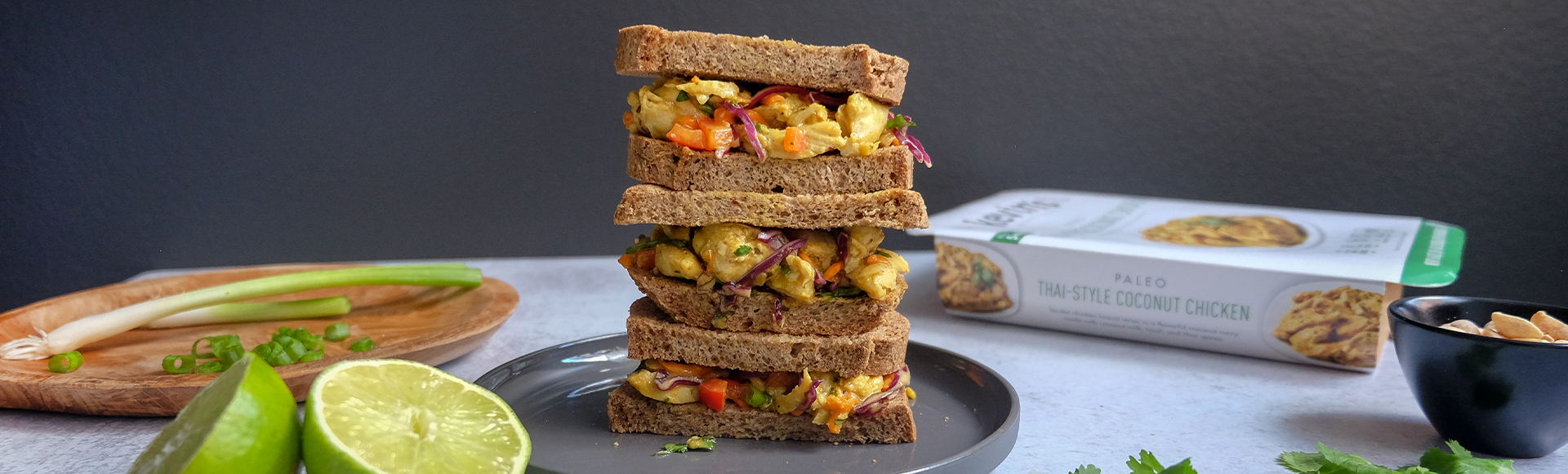チャウヌトレカセット★チキン★nu:trip★K-SWISS★fationリコラ Thai Coconut Chicken Sandwich - Kevin's Natural Foods