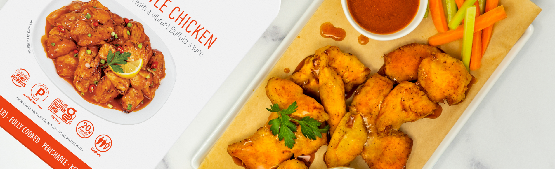 Buffalo-Style Chicken Game Day Appetizer – Kevin's Natural Foods