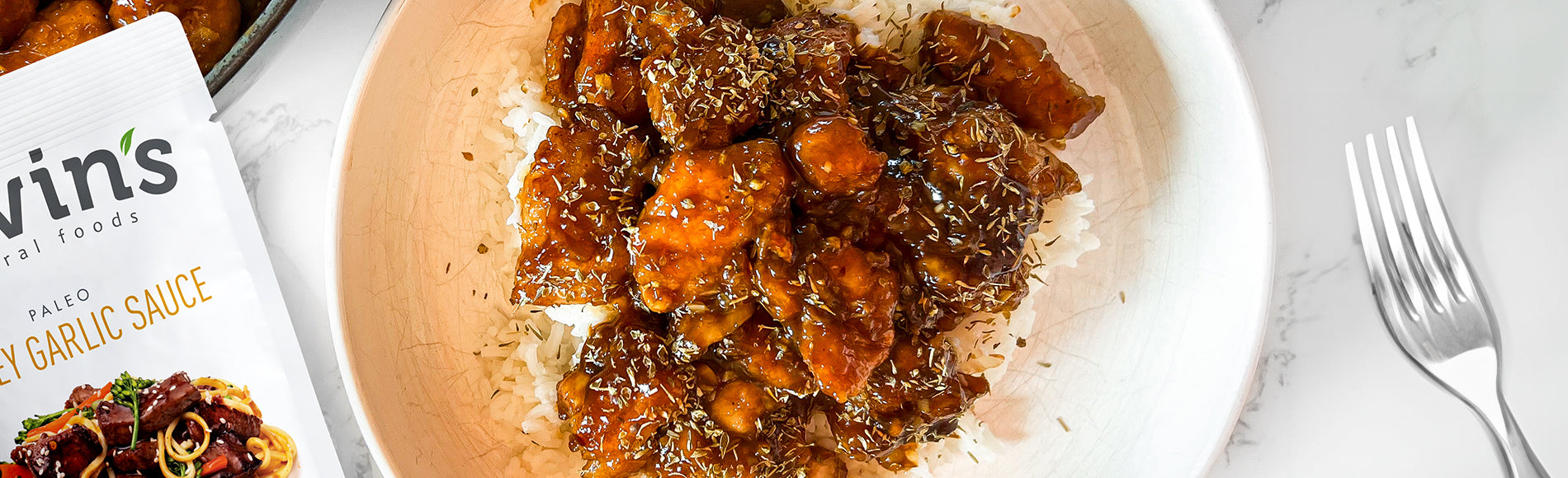 Honey Garlic Chicken Rice Bowl Kevin's Natural Foods