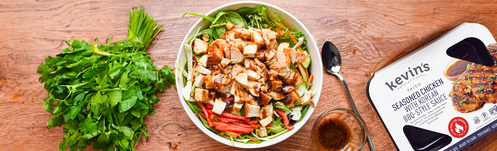 Korean BBQ Chicken Salad Kevin's Natural Foods