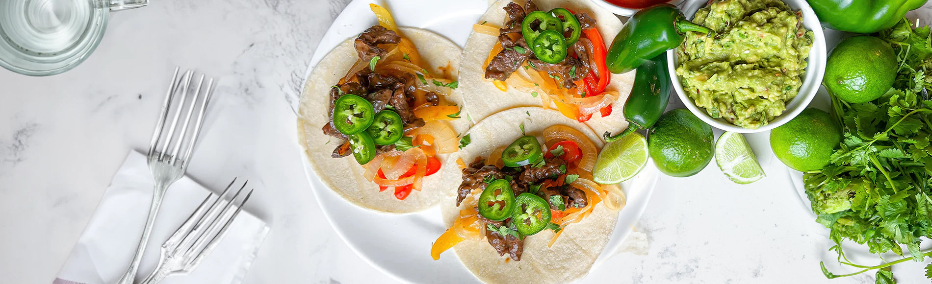 Peppercorn Steak Fajitas
&ndash; Kevin's Natural Foods