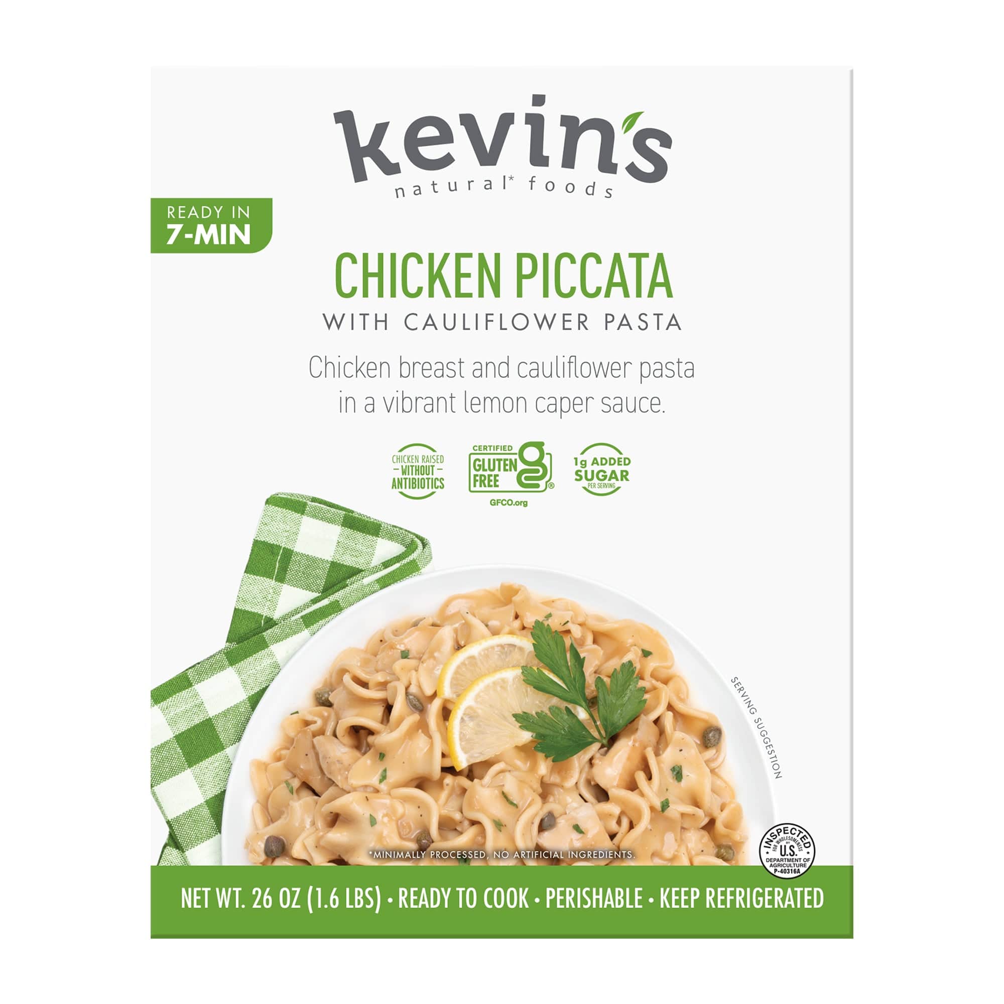 Chicken Piccata with Cauliflower Pasta – Kevin's Natural Foods