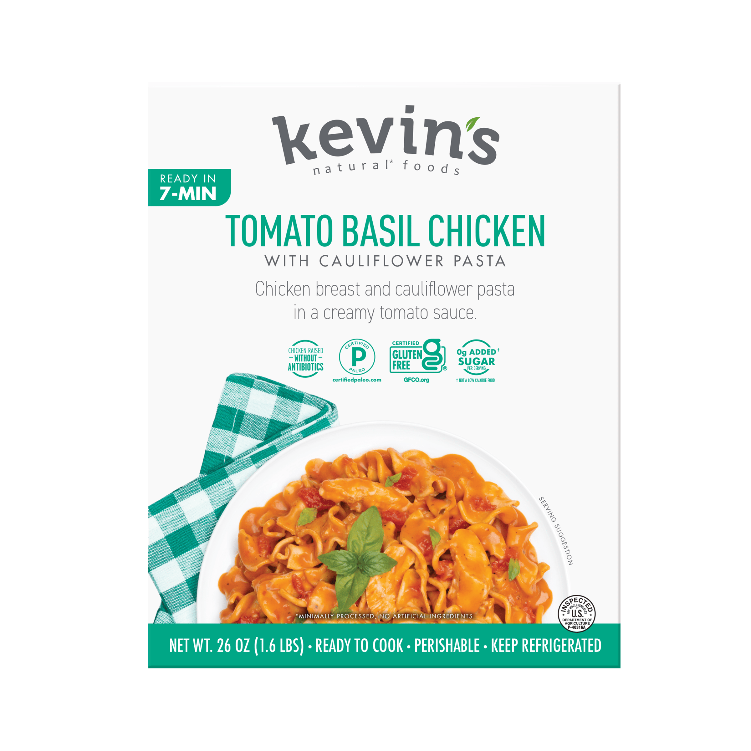 ステンレス ホームベーカリー 25メニュー Tomato Basil Chicken with Cauliflower Pasta – Kevin's Natural Foods