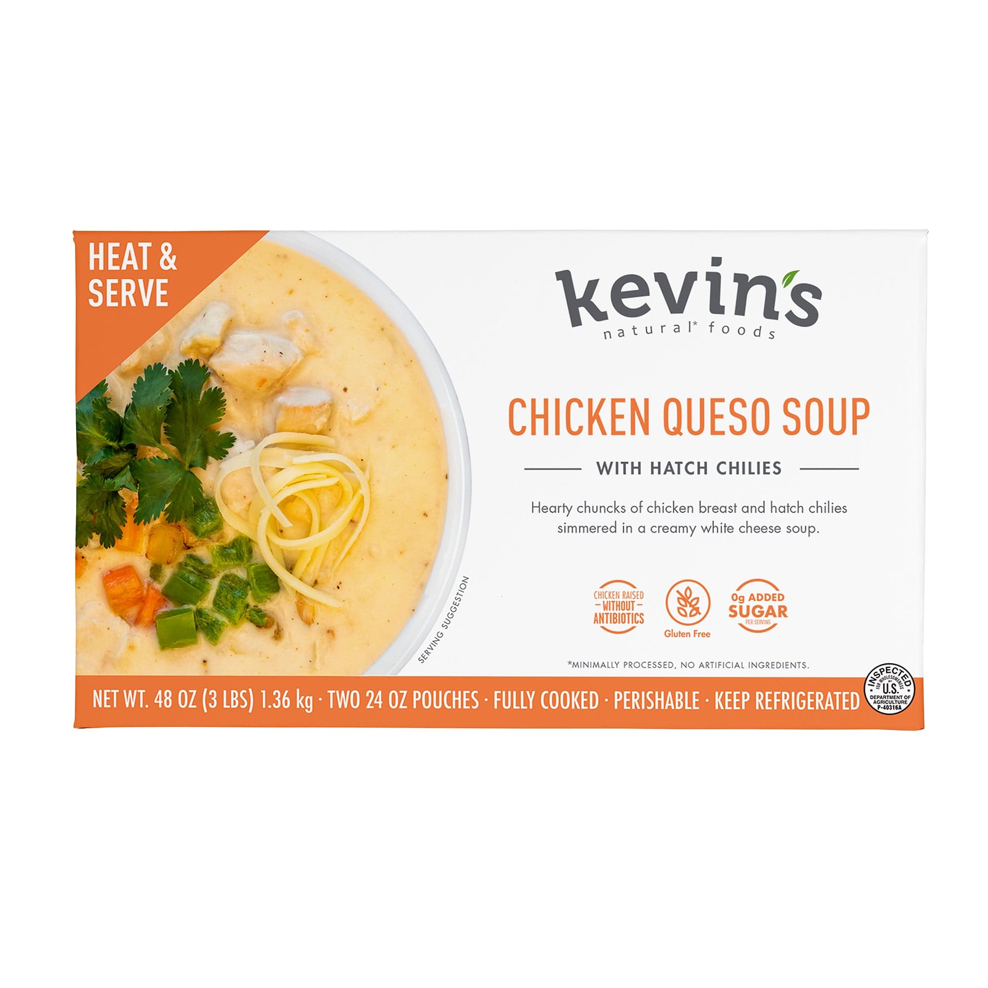 Chicken Queso SoupN Kevin's Natural Foods