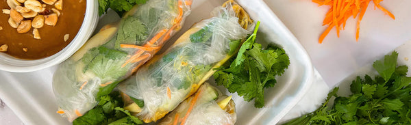 Thai-Style Coconut Chicken Spring Rolls