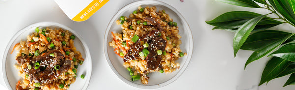 Honey Garlic Beef Cauliflower Fried Rice