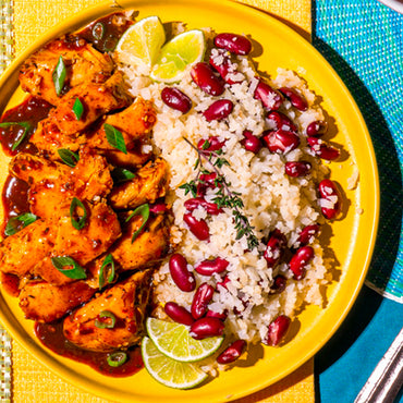 Jamaican Jerk Chicken with Rice and Red Beans