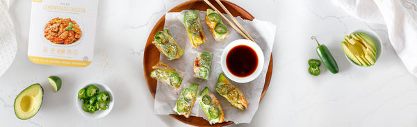 Lemongrass Rice Paper Bites