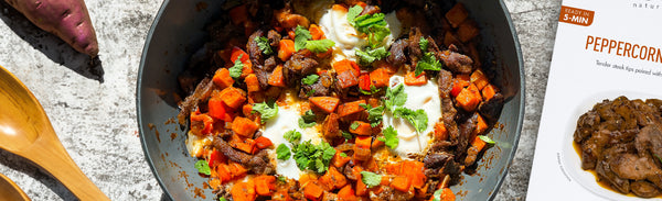 Peppercorn Steak Breakfast Hash