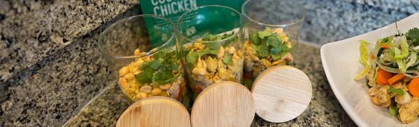 Thai Coconut Chicken Zucchini Jars