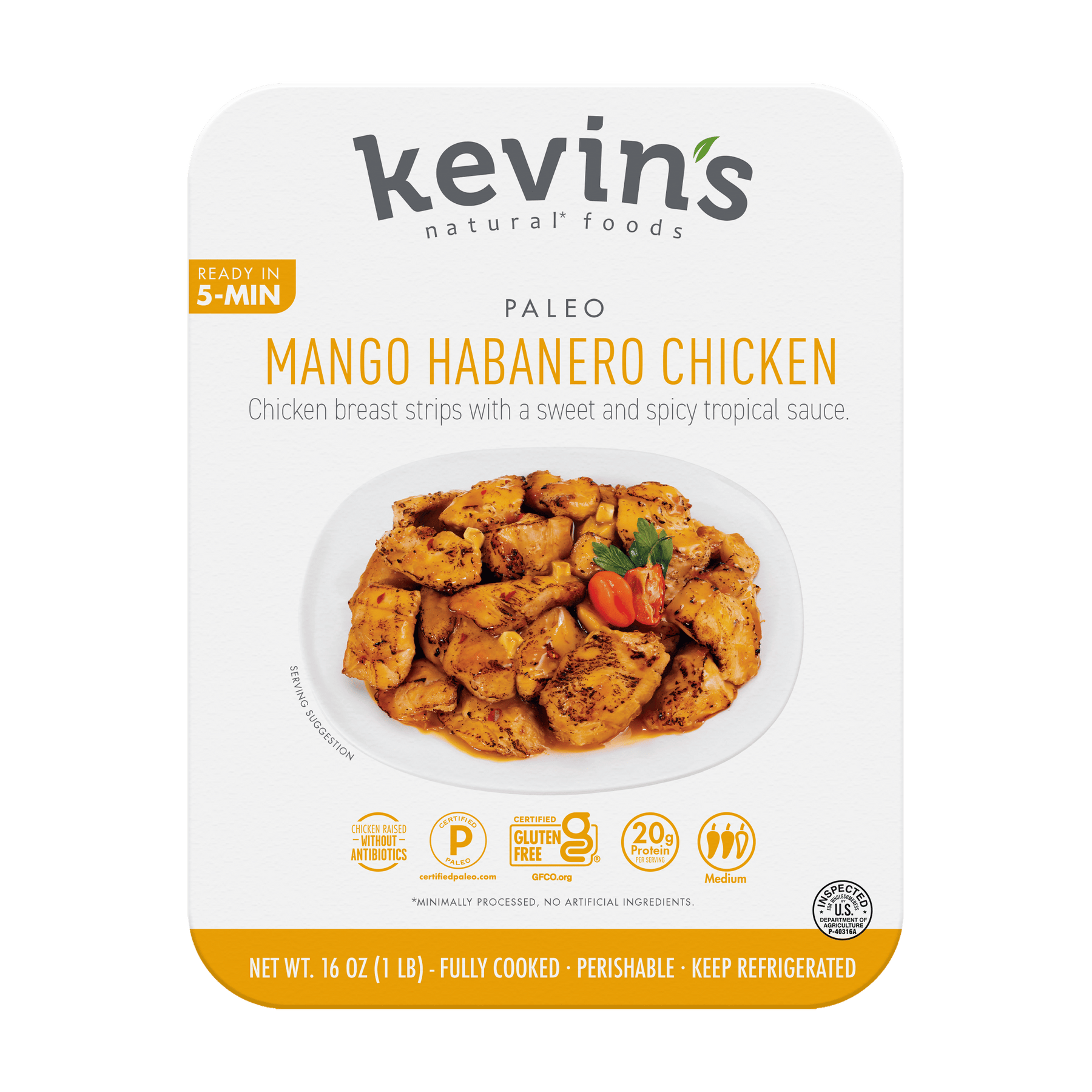 Kevin's Kevin's Natural Foods Mango Habanero Chicken — product image