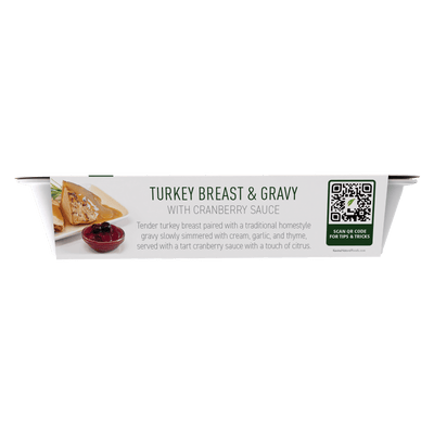 Turkey Breast & Gravy with Cranberry Sauce