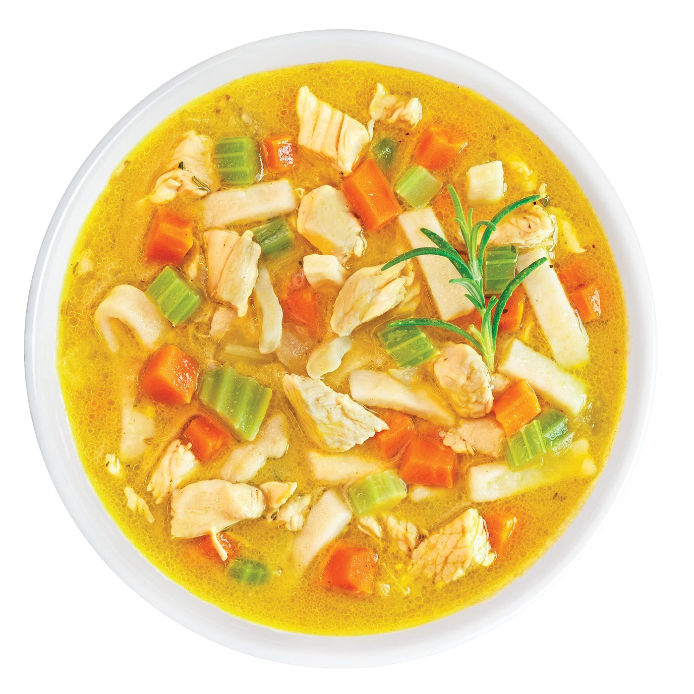 Chicken Soup with Cauliflower Pasta
