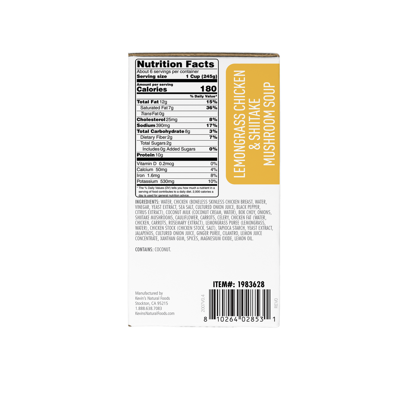 Lemongrass Chicken & Shiitake Mushroom Soup – Kevin's Natural Foods