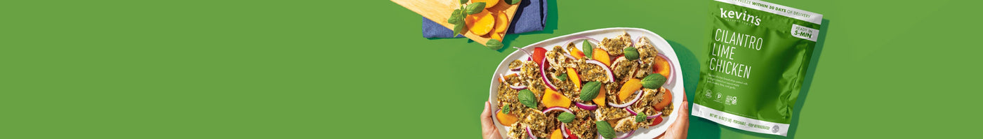 Cilantro Lime Chicken recipe over a green background