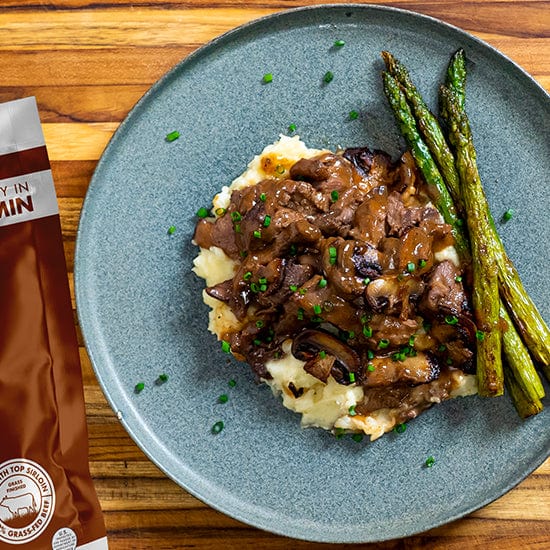 Sirloin Steak Tips with Gravy Kevin's Natural Foods