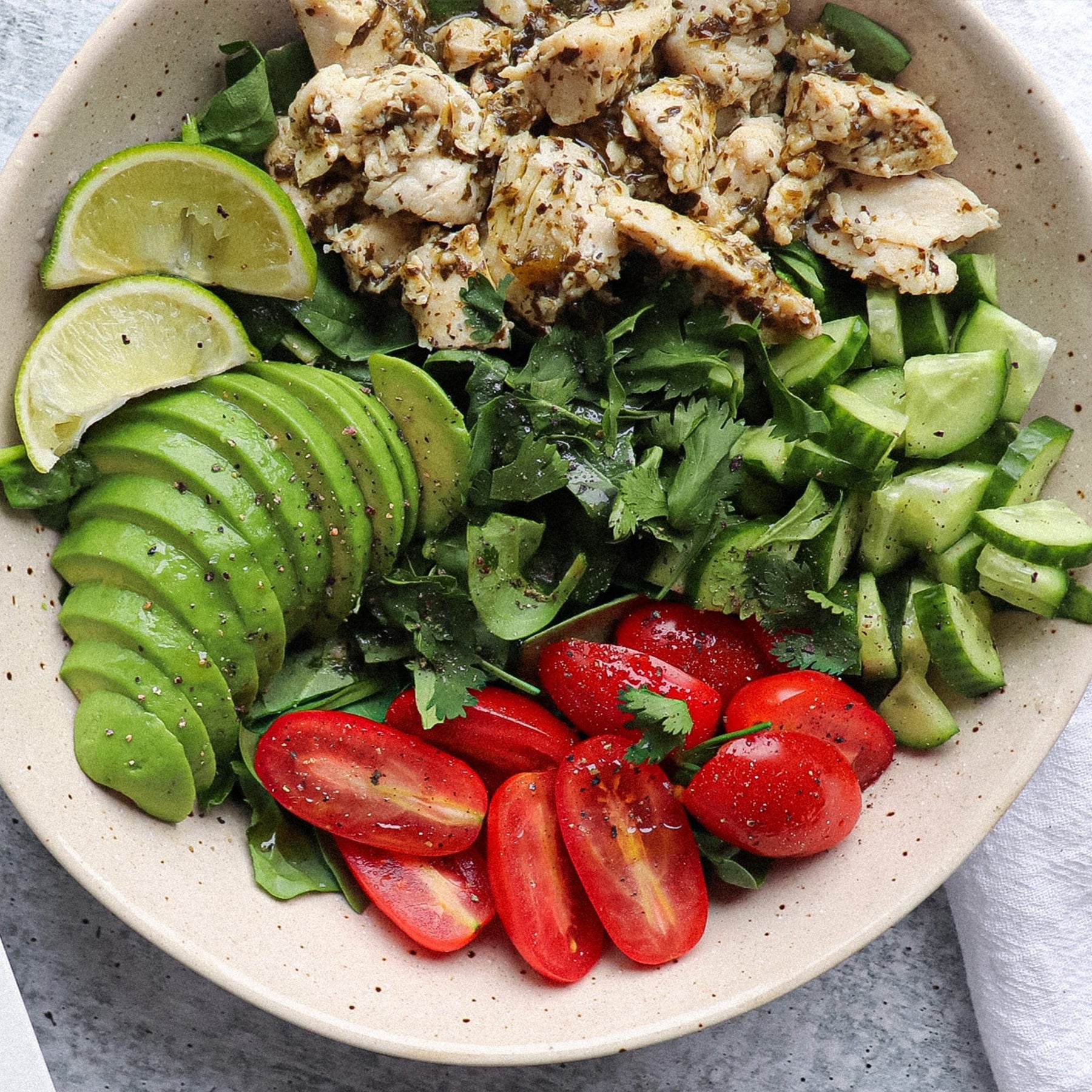 Our cilantro-lime chicken meal kits will 
