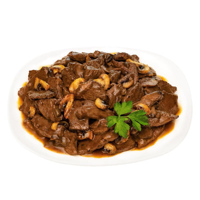 Sirloin Beef Tips with a Savory Mushroom Sauce