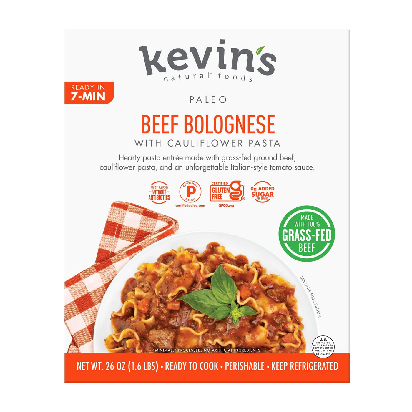 Beef Bolognese with Cauliflower Pasta