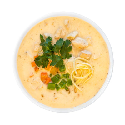 Chicken Queso Soup with Hatch Chiles